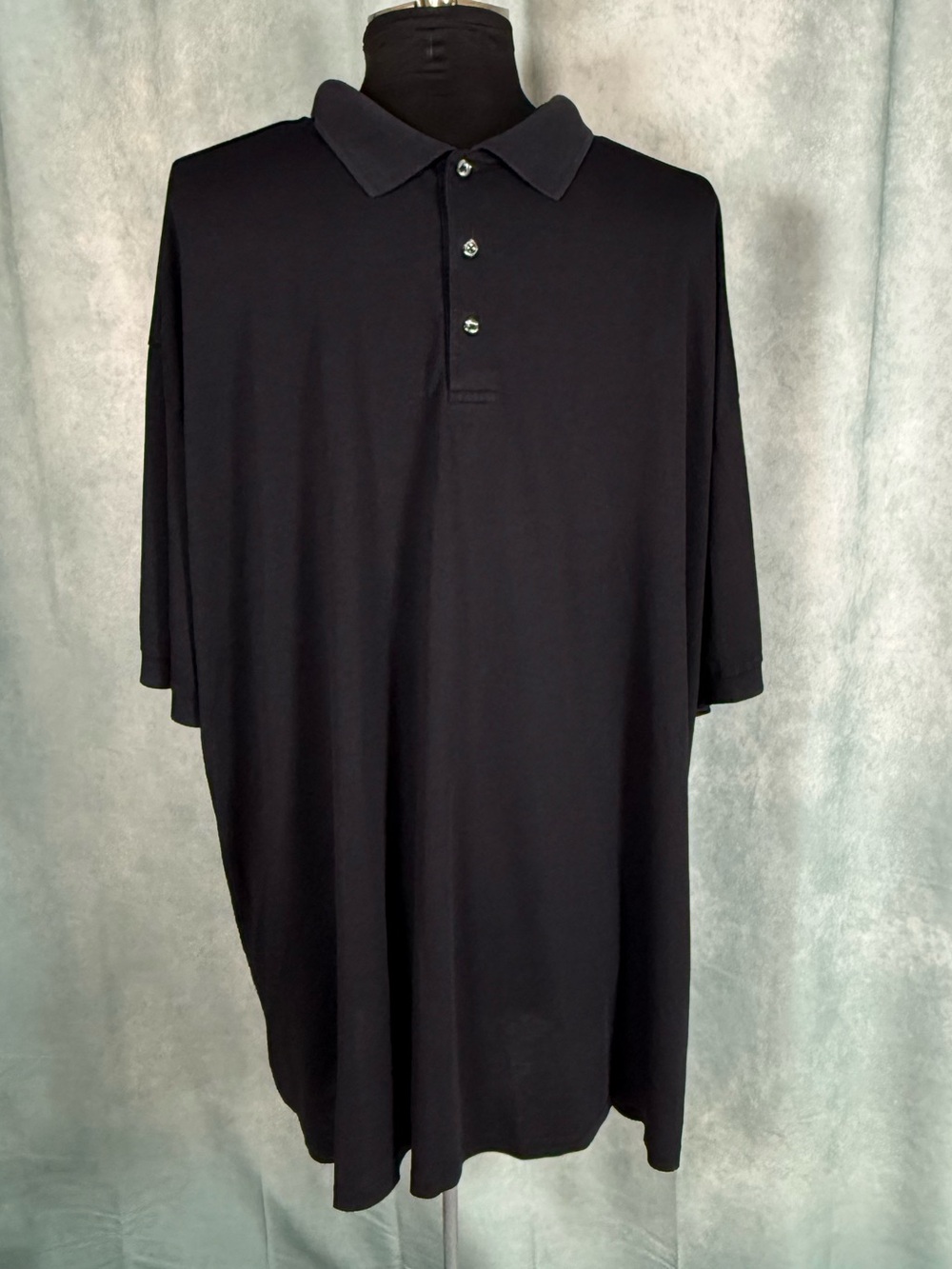 Perry Ellis Portfolio Black Short Sleeve Polo Shirt Big & Tall 4x